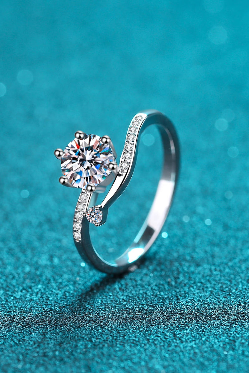 Pear Cut Halo Moissanite & Diamond Engagement Ring 14K White Gold 5.44ct -  AZ17753